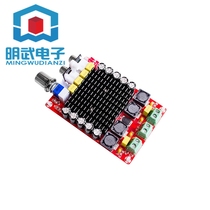 XH-M510 TDA7498 high power digital power amplifier board 2*100W car power amplifier DC 14-34v