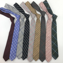 2020 New Cotton X Striped Hand Tie Unisex Scottish Plaid Fun Creative ins Match Tide