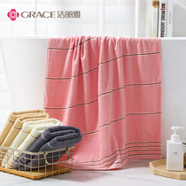 Jielia big bath towel cotton adult men and women household large towel soft absorbent cute childrens towel
