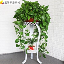 European-style flower stand iron multi-storey indoor special green flower shelf living room floor balcony hanging orchid province Space Floor