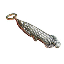 Pure brass Arowana car key chain pendant mens and womens bag pendant retro creative pendant