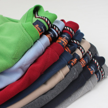  Foreign trade tail single mens sweater spring and autumn terry Korean version of the trend export Japan simple color cut standard tide brand sports jacket