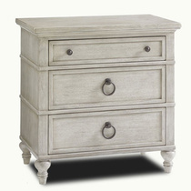 Export foreign trade French retro solid wood bedside table American country cabinet Simple modern neoclassical locker