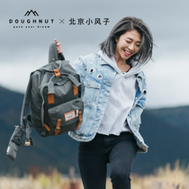  Doughnut x Beijing Xiaofengzi Dule doughnut travel backpack Large capacity mens and womens school bags backpack