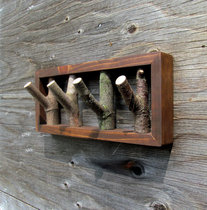 Creative decorative wall hanging rack solid wooden key hook door hidden cloak hook hook log branch branch branch hook hook hook