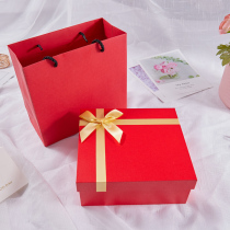 ins Wind gift box Red Wedding hand gift high-end packaging box large ceremony exquisite gift box empty box