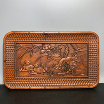 Collection of Rosewood (Mandarin duck playing water) tea tray-AD0248