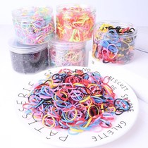 400 children color disposable rubber band hair band jelly color tie head rope rubber band 2020 girls