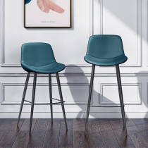 European-American dwarf bar chair 65 modern simple and luxury home with high foot stools against the front desktop island chair of the back iron bar