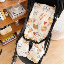 Baby Stroller Mat Universal Pure Cotton Autumn Winter Thickened Cotton Cushion Baby Dining Chair Cushion Cartoon Winter Handmade Mat Out