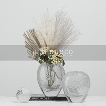 Extremely Minimalist Modern Transparent Bubble Glass Vase Home Soft Adornment-room table-room table surface floral organ pendulum