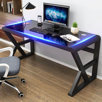 Computer Desktop Desk Home Minimalist Modern Economy Type Student Learning Table Tempered Glass Computer Desk Writing Desk