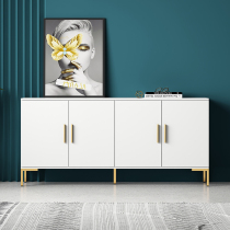 Light luxury sideboard Nordic simple wine Cabinet sideboard home restaurant Tea cabinet against the wall thin white side cabinet