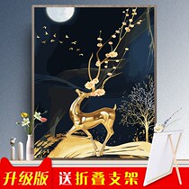 The handmade girl pregnant womans creative pass time diy digital decompression oil painting home decoration painting