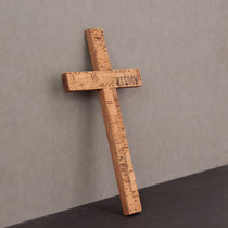 Wood cross WISDOM study decoration Cross Wall Wall Wall imported cork veneer cross three colors optional