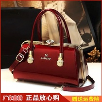 LAMSED M counter womens bag high-grade texture portable messenger Lanma Sandi Ju counting trade Huicheng Shangpin