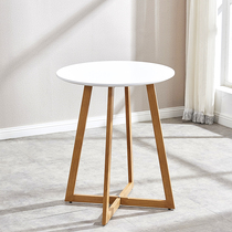 Imus table small apartment round table Nordic leisure coffee negotiation table and chair combination modern simple office table