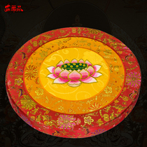 Buddhist supplies mat pad kneeling mat meditation mat futon Zen cushion cushion brown silk