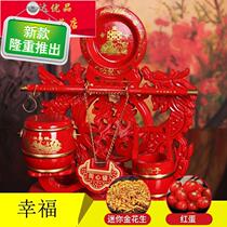 Female side toilet children and grandchildren Barrels Wedding wood 33 Quality Accompanied Wedding kits Single Wedding Big Dowry Mini