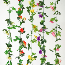 Simulation Flowers Vines Decoration Flowers Plastic Flowers Living Room Air Conditioning Piping Fake Flowers Vines Simulation Vines Hanging Wall Flowers Vines