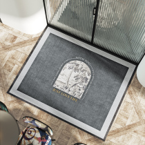 No-wash entrance floor mat light luxury porch mat home door leather entrance carpet scrub pvc door mat