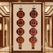 Very home decoration Chinese entrance wall decoration pendant Retro wood carving wall decoration TV background wall decoration