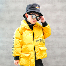 Blue Bufang childrens clothing boys thick cotton coat 2020 new winter children Korean version of cotton coat