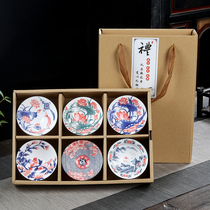  Wanwang Kung Fu tea cup Ceramic single small tea cup tea set Blue and white porcelain hat cup Master tea bowl