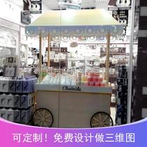 Cosmetics store Chen train exhibition promotion car characteristic wooden vending car chain store decoration float