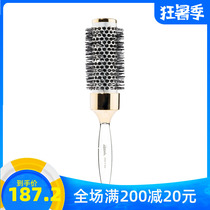 Italian Janeke comb Gold nylon heat resistant straight hair comb Inner buckle Cylinder roll comb Hair salon styling comb teeth