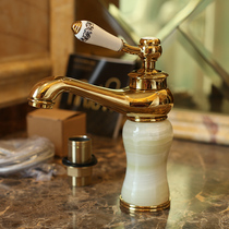 Full copper antique faucet face basin Lower tap Packaged table Basin Tap Plus High Toilet Household Tap 11