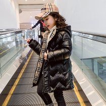 Korean girls winter cotton clothes New Korean version of long-term foreign-style cotton-padded jacket childrens down cotton winter coat tide