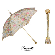 Pasotti Italy light and luxurious handmade clear Umbrella double cloth Gift patro Sesti comeback ancient girl crystal handle