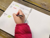 Thickened B5 Notebook brief Concornell Grid This coil Small square lattice Pixel Pictorial Hand Ledger