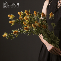 Simulation flower Thistle indoor living room fake flower TV cabinet High bottle flower arrangement table coffee table table desktop floral decoration ornaments