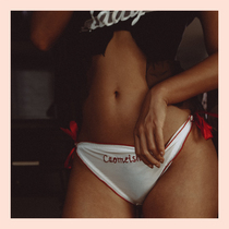  Kenzo girl breathable sexy quick-drying panties female cute mesh wooden ear side Japanese girl panties fat times