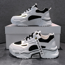 Chase Element Old Daddy Shoe Girl 2022 New 100 lapped thick bottom heightening footprints Little Korean version Street Beat Casual Sneakers
