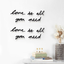 Umbra Words Creative Metal Wall Decoration Metal TV Backroom Room Wall Decoration