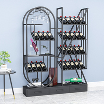 Restaurant winery vertical wine cabinet display stand against wall wine rack rack bar wine glass holder wine cabinet wine cabinet