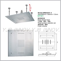 Rain Shower Spray Waterfall Multifunction Disposal Top Spray Head Suction Top Ceiling Spray Head Hotel Pool Inline large shower