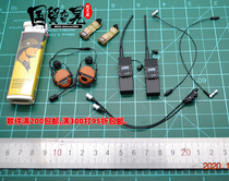 DAMTOYS DAM 78065 American SEAL NSWDG AOR1 HEADSET DUAL RADIO 1 6 SOLDIER MODEL