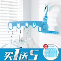 Portable travel magic hangers plastic clothes rack clothes rack clothes clothes rack clothes clothes hanging folding clothes hangers