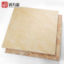 Antique brick living room Mediterranean floor tile American vintage stone tile non-slip balcony floor tile 600x600