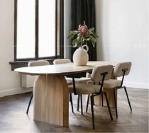 Nordic solid wood dining table minimalist long table modern simple desk personality Workbench creative designer furniture