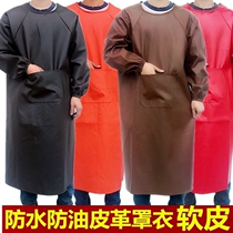   Extended models for selling fish seafood killing fish waterproof apron for aquatic products thickening pig killing clothes leather large winter