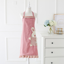 Apron household kitchen womens fashion waterproof and oil-proof cute 2021 new princess skirt type work adult waist