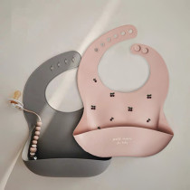 St. Fredericks Denmark Dimsun Purse Silicone Gel Baby Baby Waterproof Ultra Soft Dinner Meal for a Saliva Round Mouth