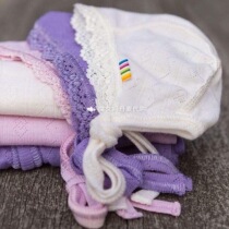 Spot Danish JOHA baby infant newborn merino silk wool lace lace hat tire cap