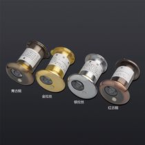 Old-fashioned cat eye doorbell two-in-one anti-theft door visible mirror HD home anti-prying with lid metal cat eye