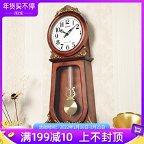 Japan Lisheng European living room home creative fashion modern high-end solid wood music clock CMJ589